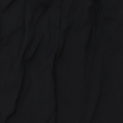 Womens UK Size 8 ASOS Regular Fit Cropped Black Trousers