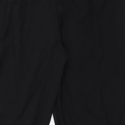 Womens UK Size 8 ASOS Regular Fit Cropped Black Trousers