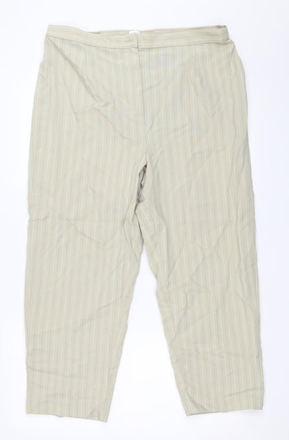 Womens UK Size 18 Slimma Regular Fit  Beige Trousers