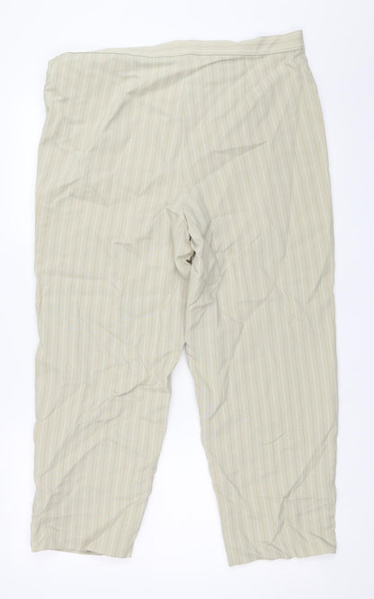 Womens UK Size 18 Slimma Regular Fit  Beige Trousers