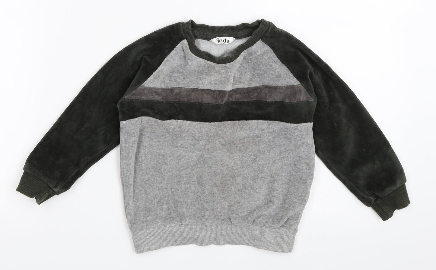 M&Co Boys Grey   Pullover Sweatshirt Size 2-3 Years
