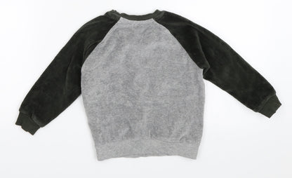 M&Co Boys Grey   Pullover Sweatshirt Size 2-3 Years