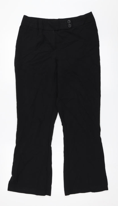 George Womens Black   Trousers  Size 12 L28 in