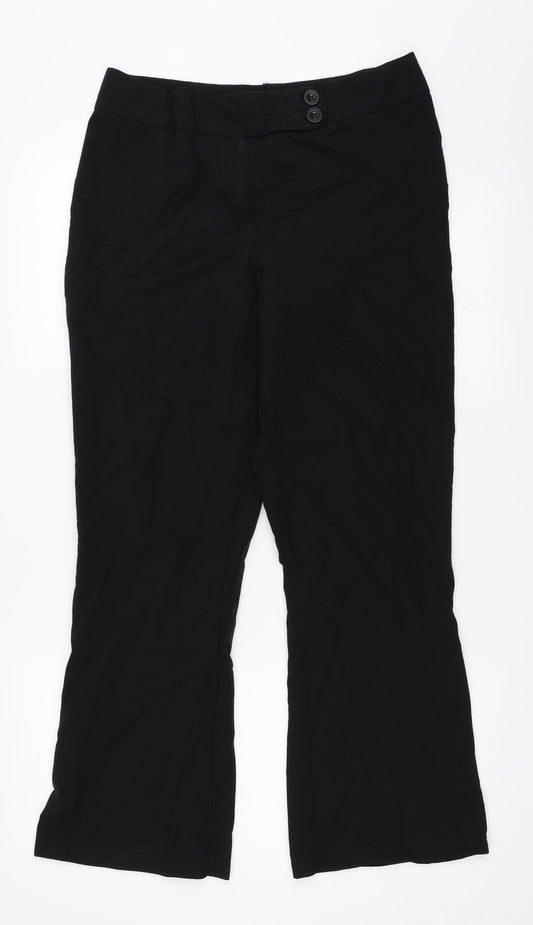 George Womens Black   Trousers  Size 12 L28 in