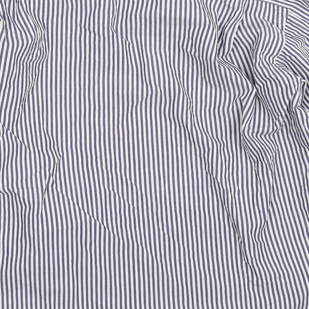 Mens UK Size M Tessitura Monti Spa Blue  Button-Up Long Sleeve Casual Shirt