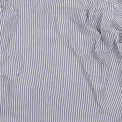 Mens UK Size M Tessitura Monti Spa Blue  Button-Up Long Sleeve Casual Shirt