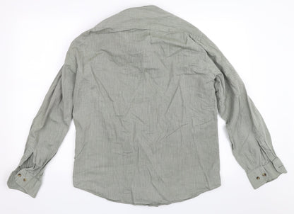 NEXT Mens Green    Button-Up Size 15.5