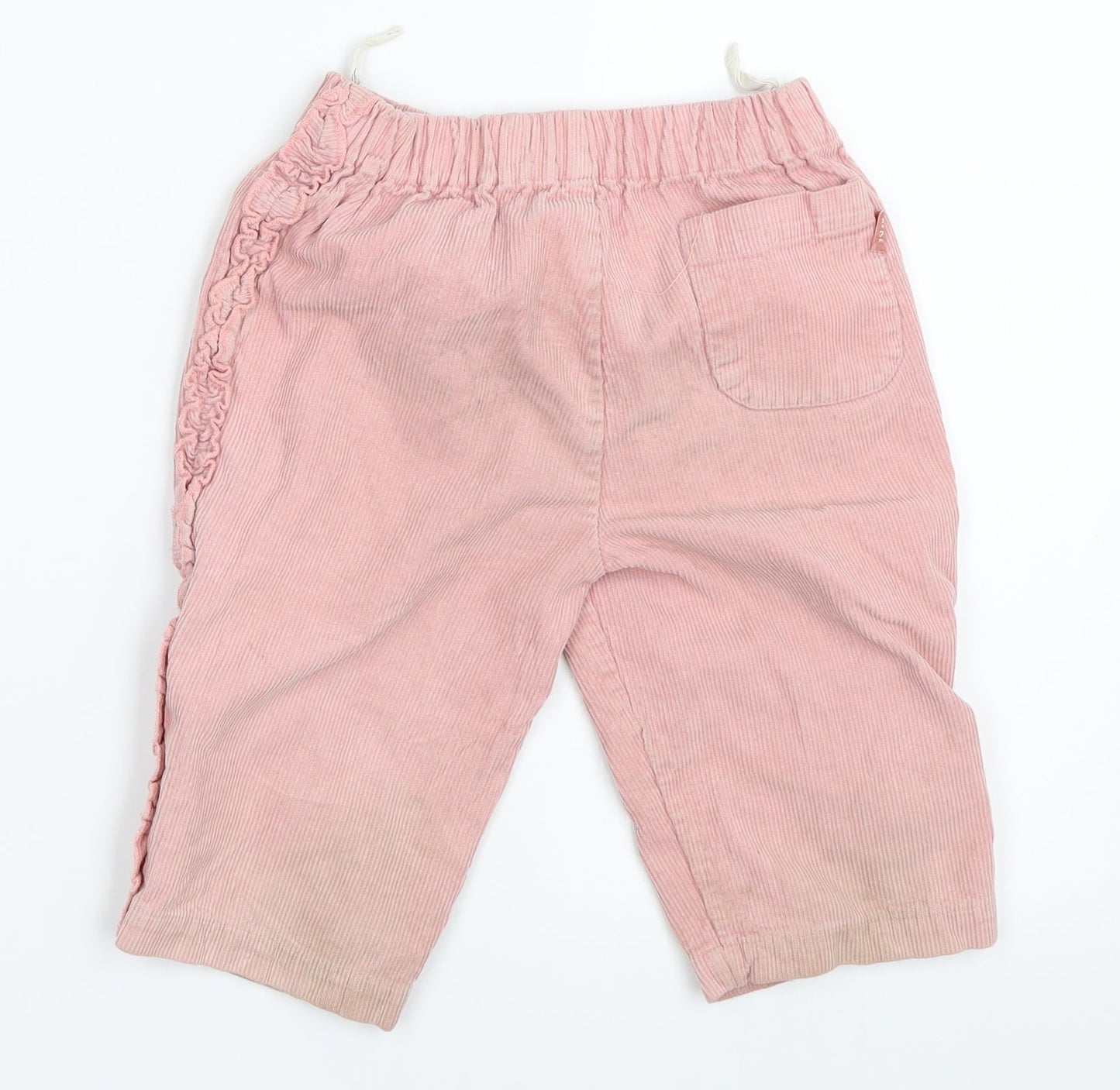 Baby Bebe Girls Pink  Corduroy Capri Trousers Size 12 Months
