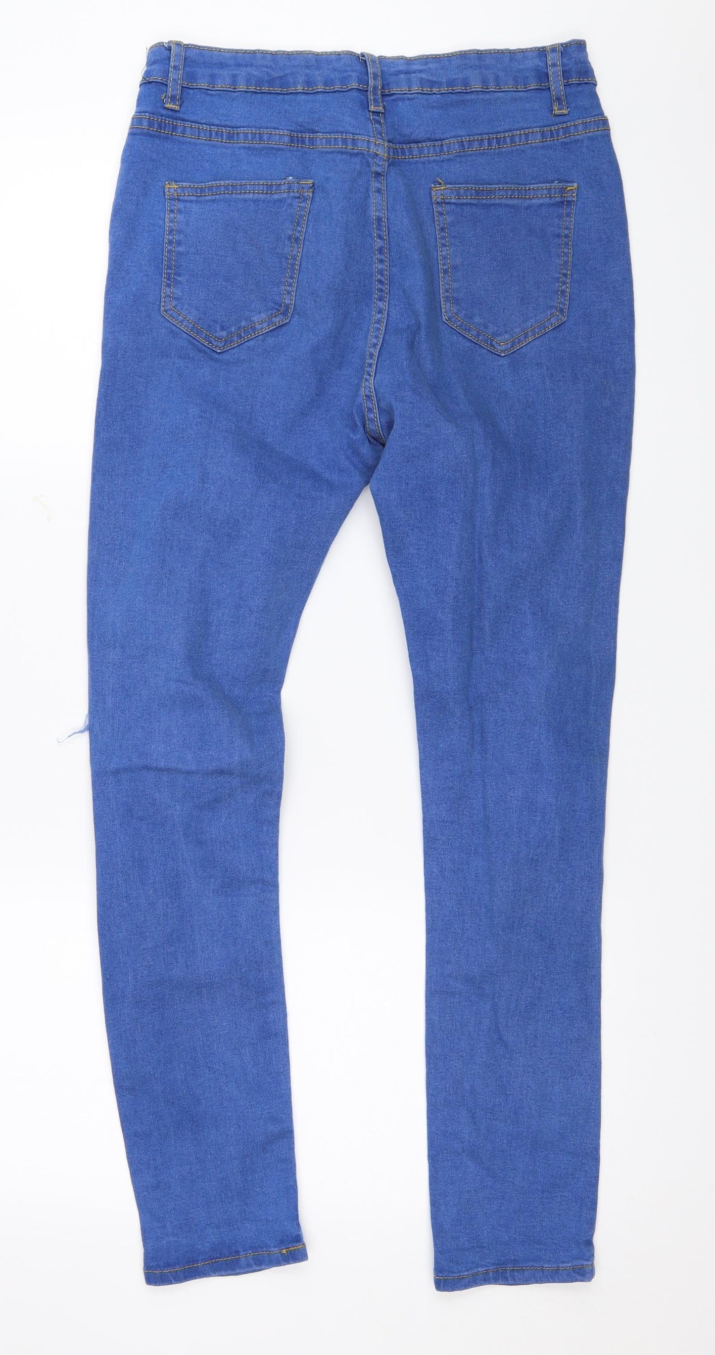 Womens UK Size 27 in Preworn Regular Fit Skinny Blue Jeans