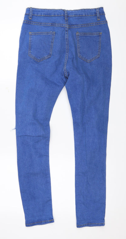 Womens UK Size 27 in Preworn Regular Fit Skinny Blue Jeans