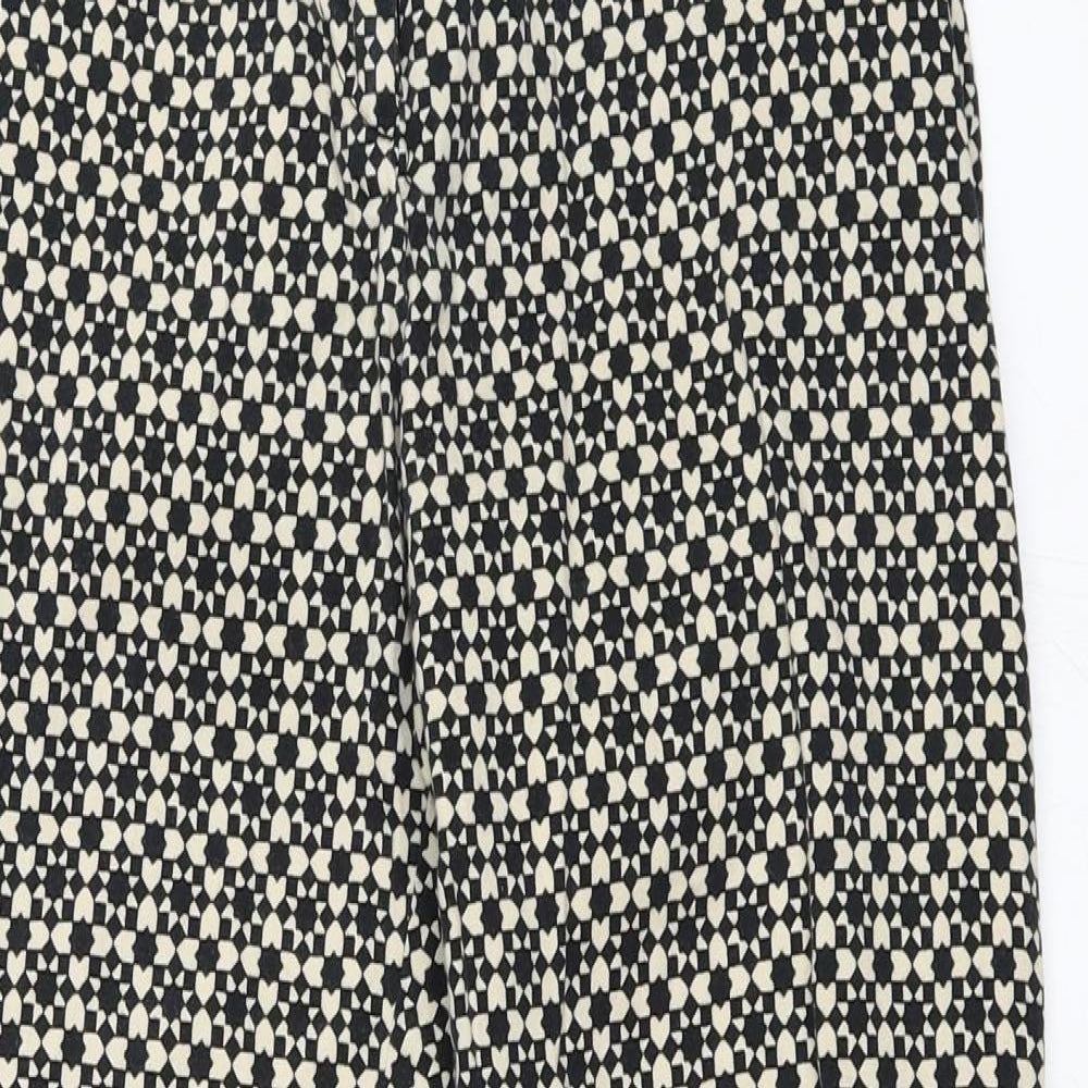 Womens UK Size 34 H&M Regular Fit Capri Beige Trousers