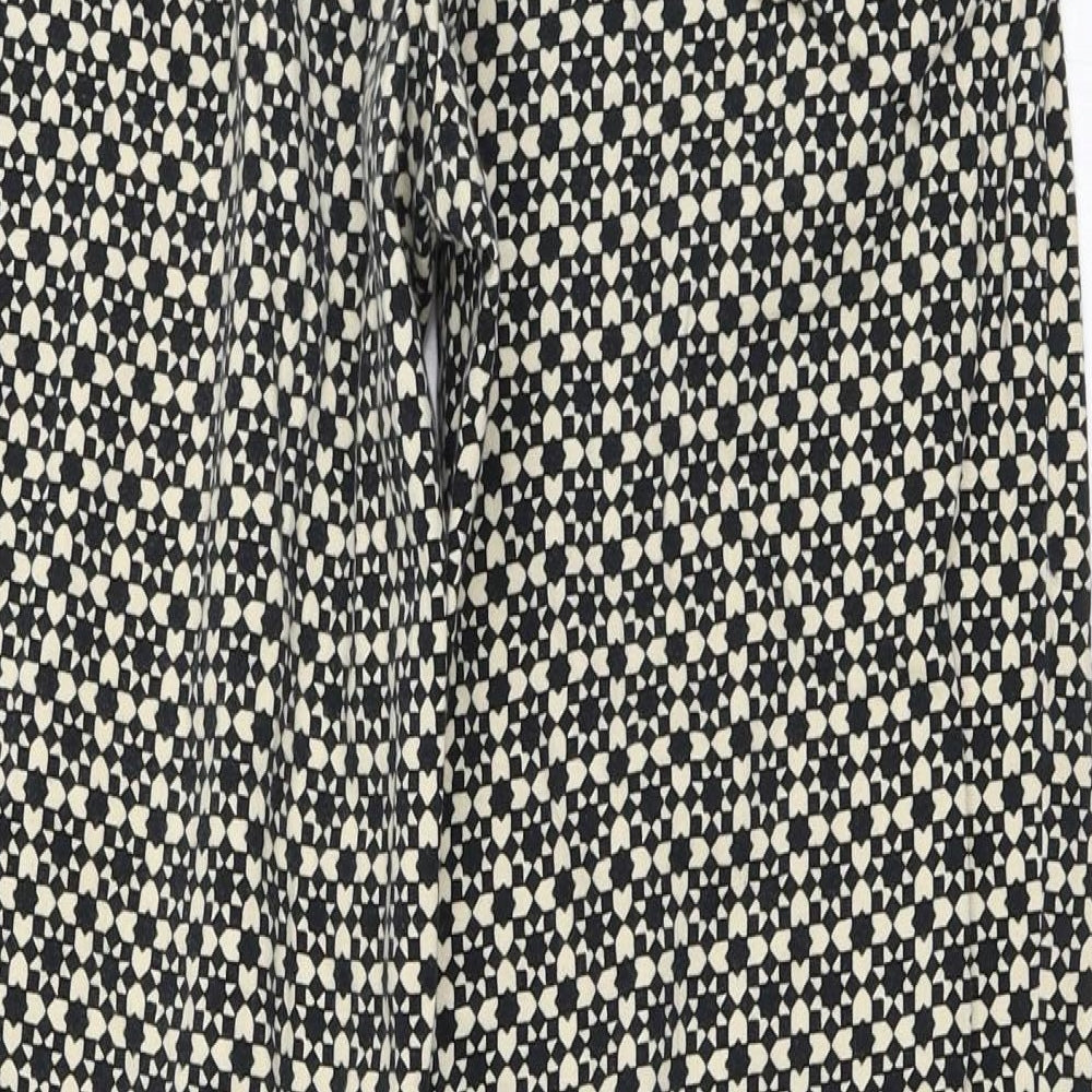 Womens UK Size 34 H&M Regular Fit Capri Beige Trousers