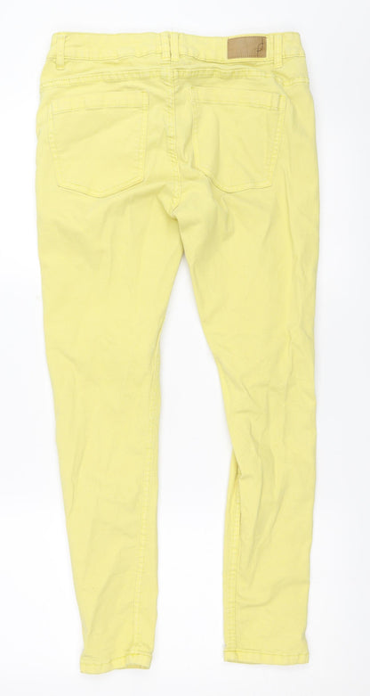 Fransa Womens Yellow   Skinny Jeans Size 40 L27 in