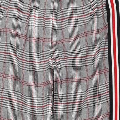 Jennyfer Womens Grey Check  Capri Trousers Size S L26 in
