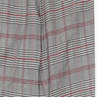 Jennyfer Womens Grey Check  Capri Trousers Size S L26 in