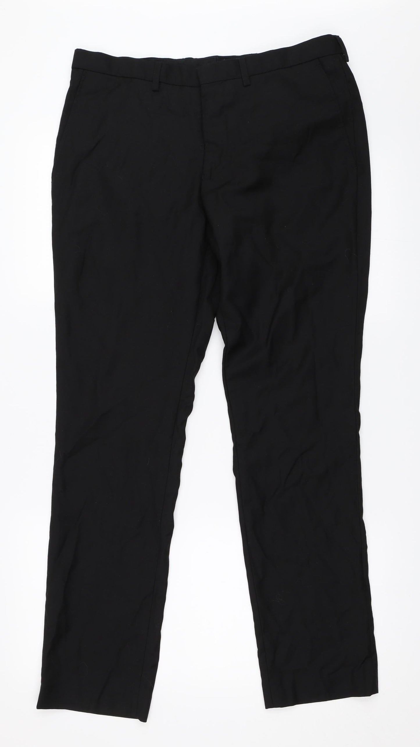 Burton Mens Black   Trousers  Size 32 in L31 in