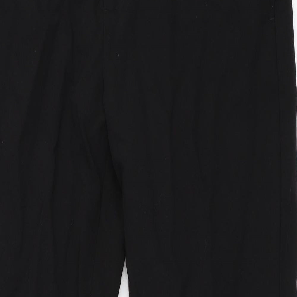 Womens UK Size 36 Stradivarius Regular Fit  Black Trousers