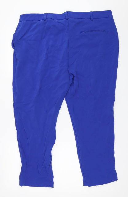 Womens UK Size 38 in NEXT Regular Fit Capri Blue Trousers