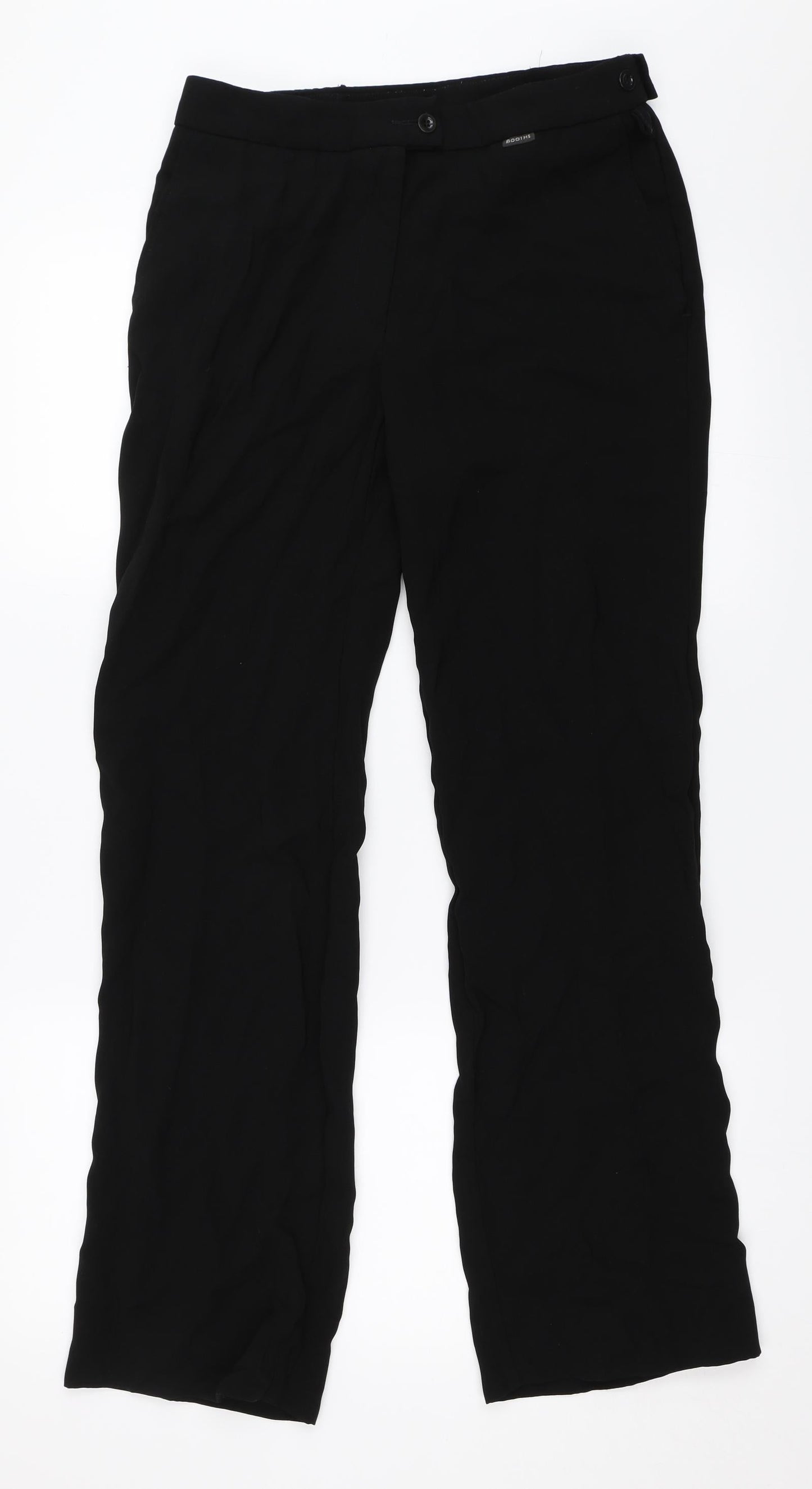 Booths Womens Black   Trousers  Size 8 L31 in