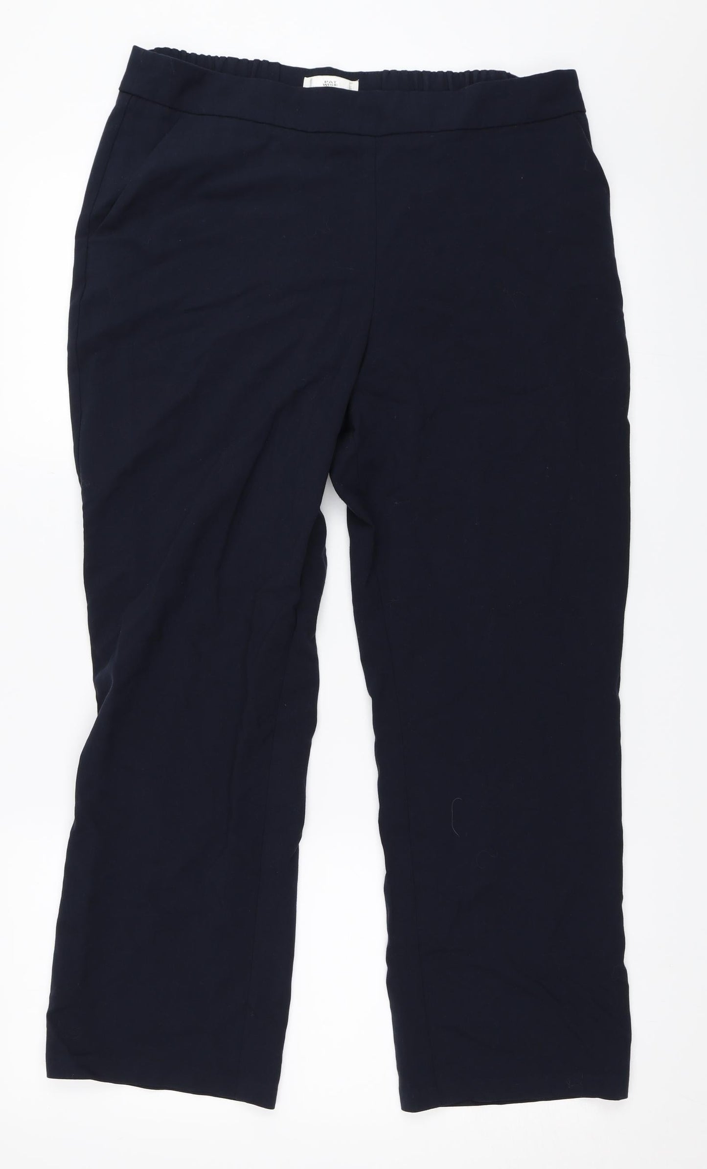 Womens UK Size 14 Marks and Spencer Regular Fit  Blue Trousers