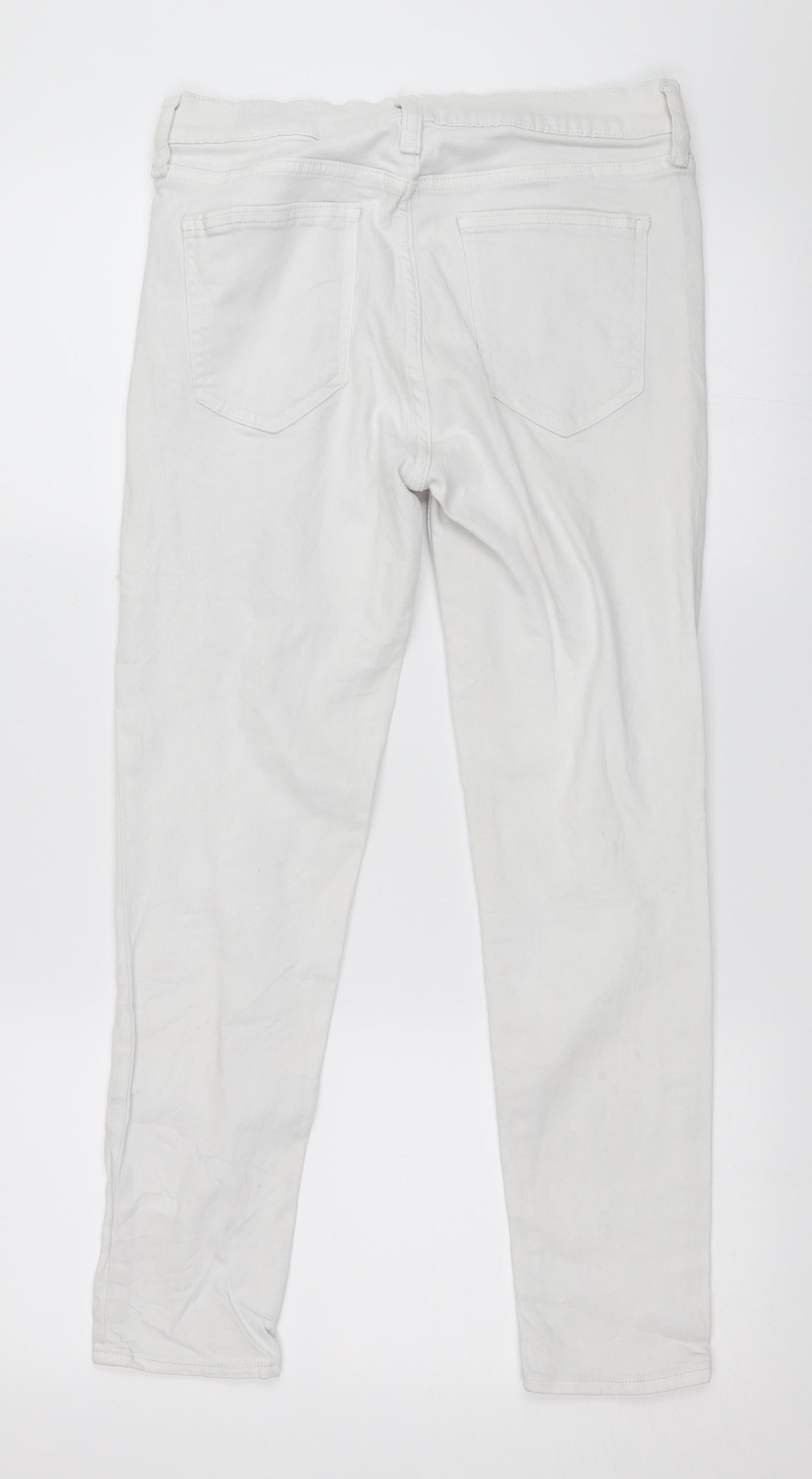 Gap Womens White  Denim Skinny Jeans Size 27 in L26 in