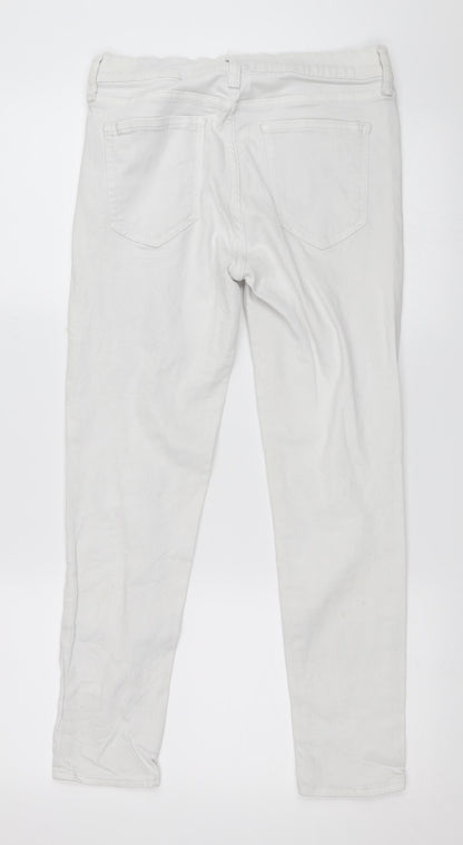 Gap Womens White  Denim Skinny Jeans Size 27 in L26 in
