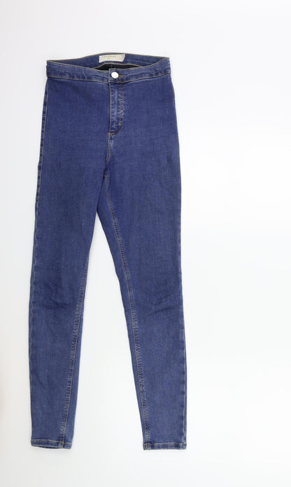 Topshop Womens Blue  Denim Skinny Jeans Size 26 in L32 in