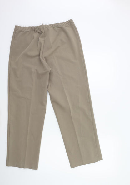 Womens UK Size 32 in Preworn Regular Fit  Brown Trousers