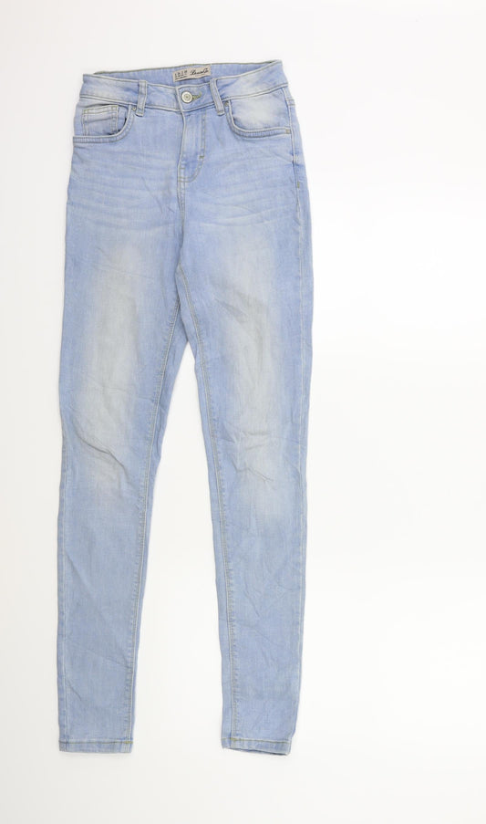 Denim & Co. Womens Blue  Denim Skinny Jeans Size 6 L30 in