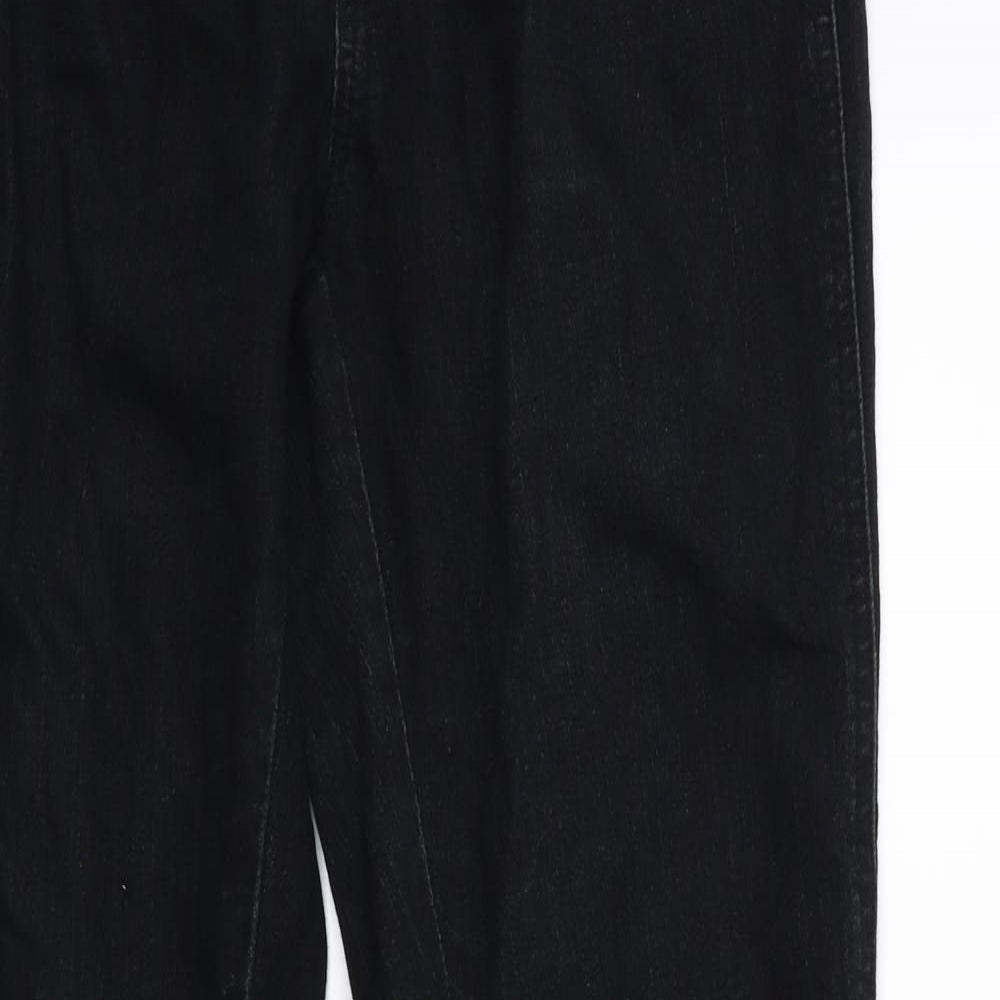 M2B Womens Black  Denim Jegging Jeans Size 10 L29 in