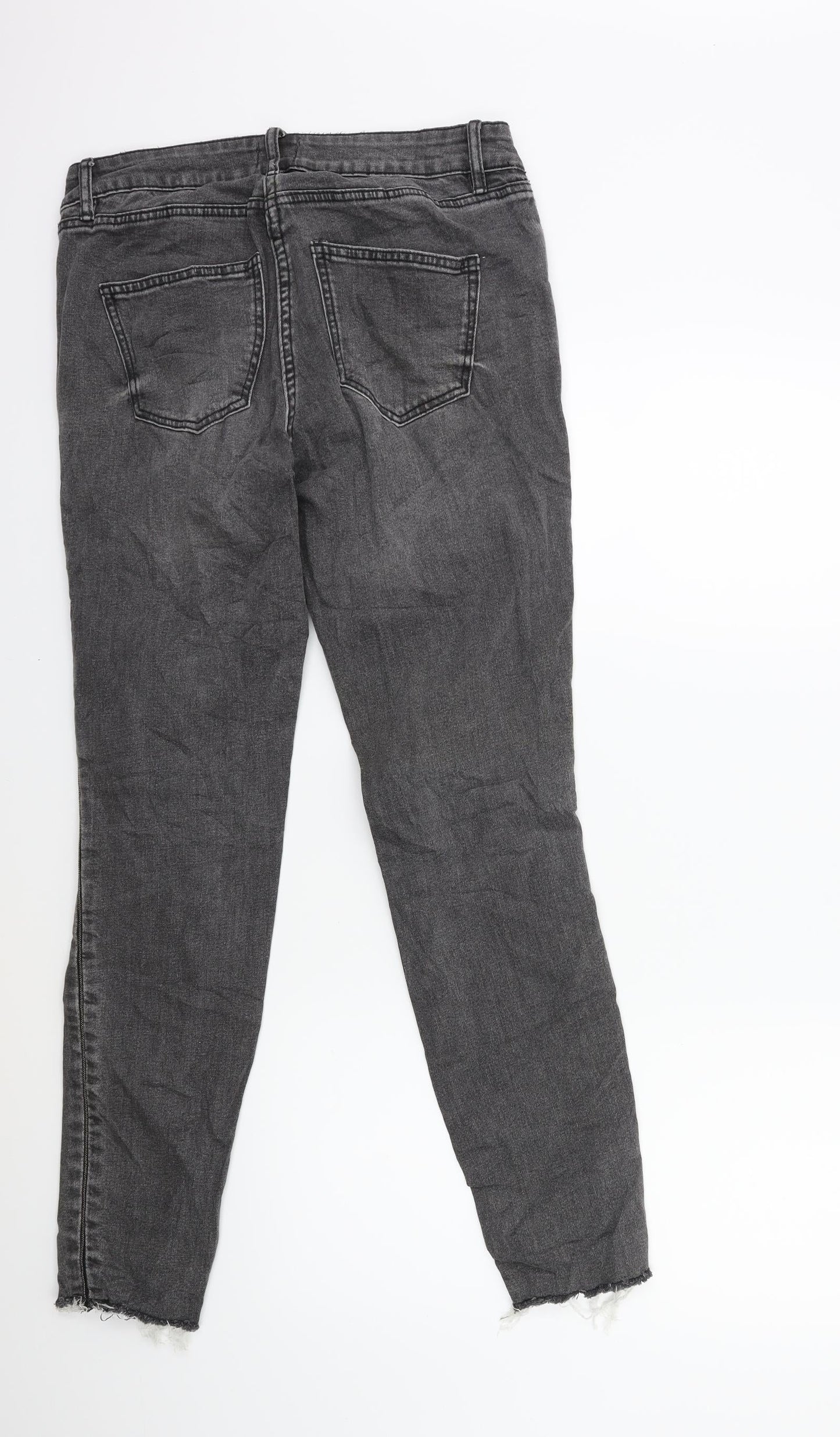 halle berry Womens Grey  Denim Skinny Jeans Size 10 L29 in