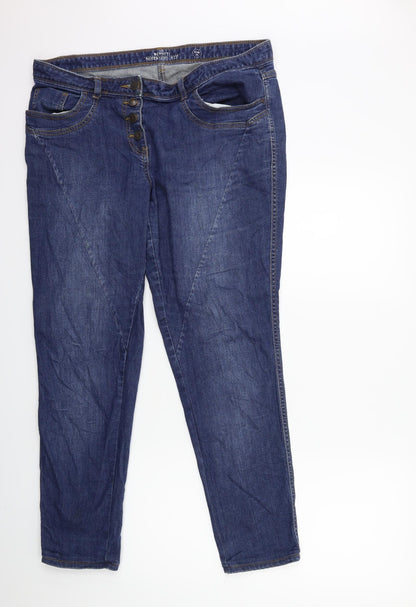 Gina Benotti Womens Blue  Denim Straight Jeans Size 16 L30 in