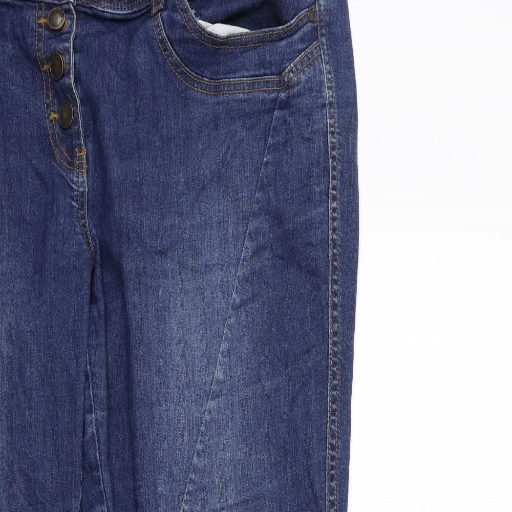 Gina Benotti Womens Blue  Denim Straight Jeans Size 16 L30 in