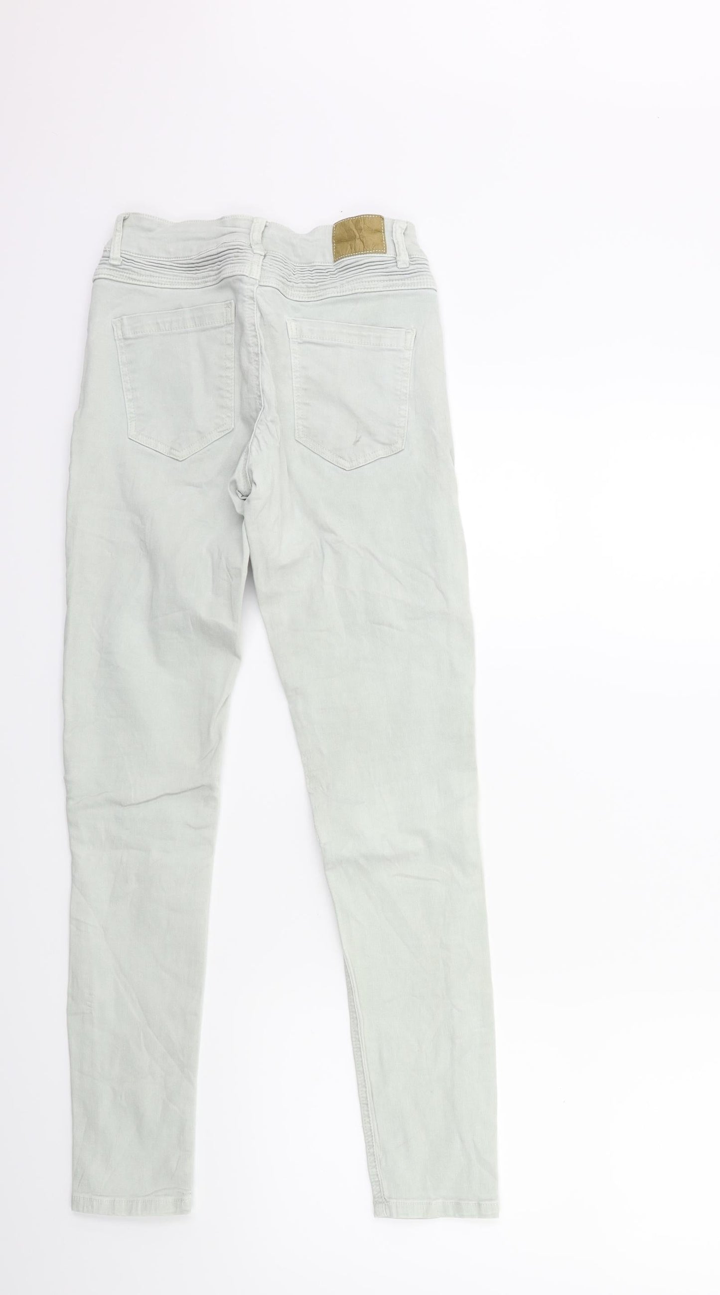 Womens UK Size XS Preworn Regular Fit Skinny Blue Jeans