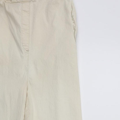 Womens UK Size 30 in Preworn Regular Fit Cropped Beige Trousers