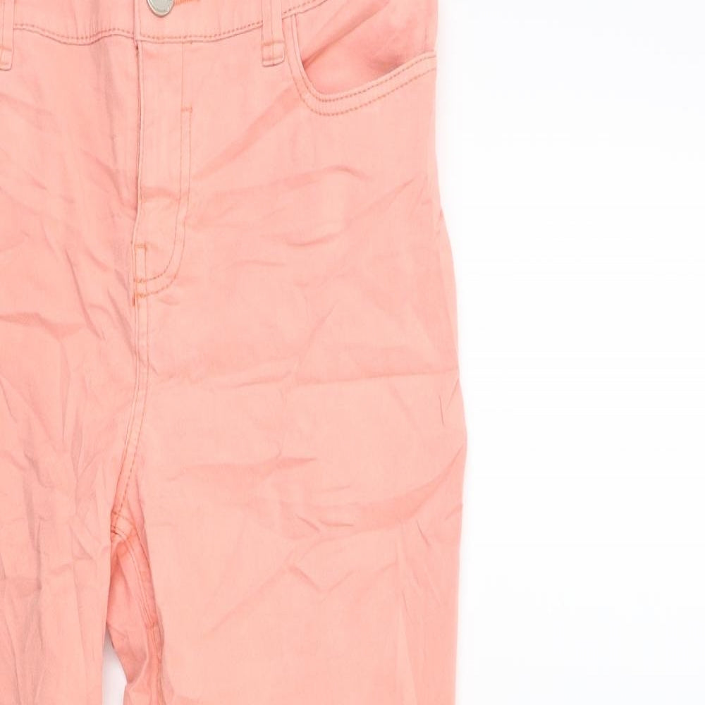 F&F Womens Pink  Denim Skinny Jeans Size 10 L28 in