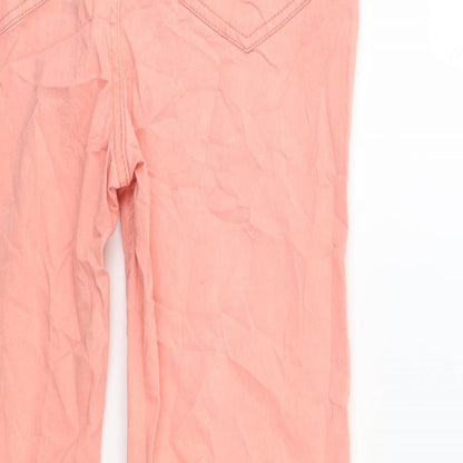 F&F Womens Pink  Denim Skinny Jeans Size 10 L28 in