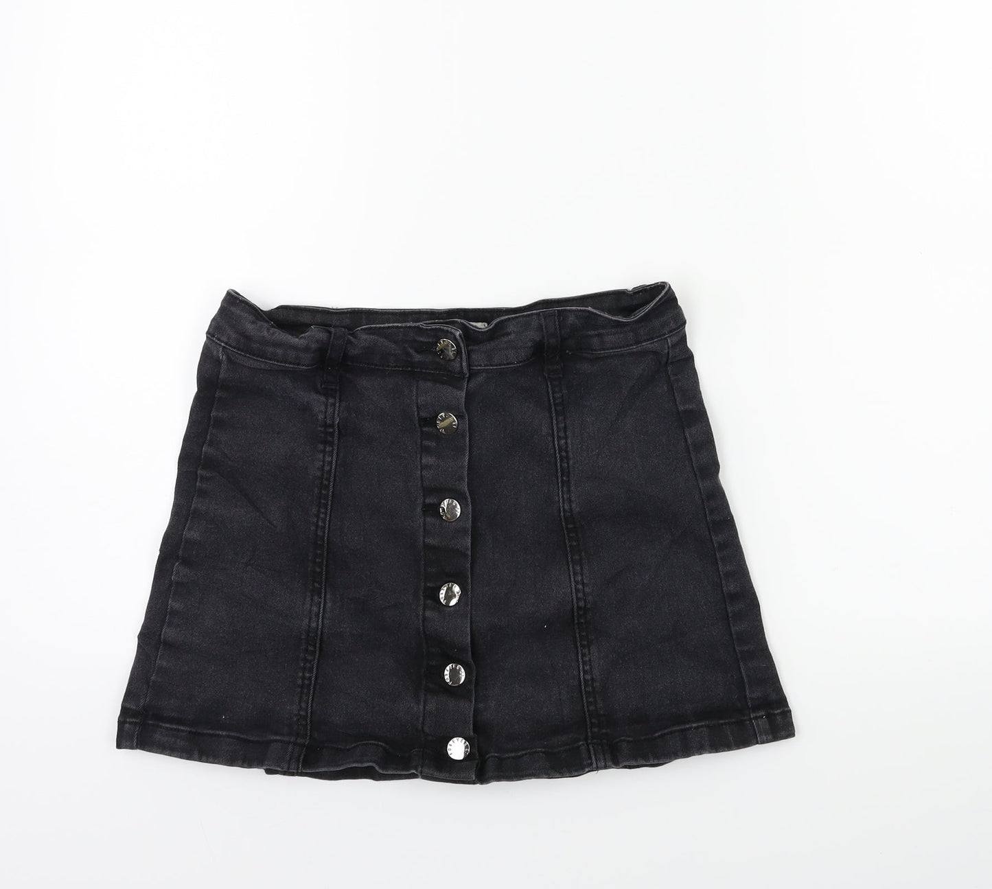 FOREVER 21 Womens Black  Denim A-Line Skirt Size 29 in