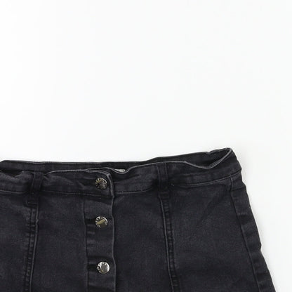 FOREVER 21 Womens Black  Denim A-Line Skirt Size 29 in