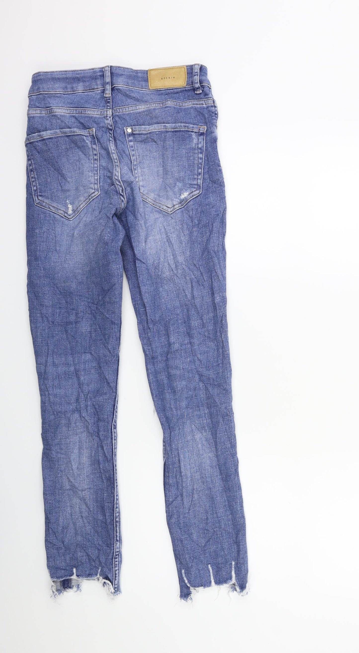 Womens UK Size 26 in H&M Regular Fit Skinny Blue Jeans