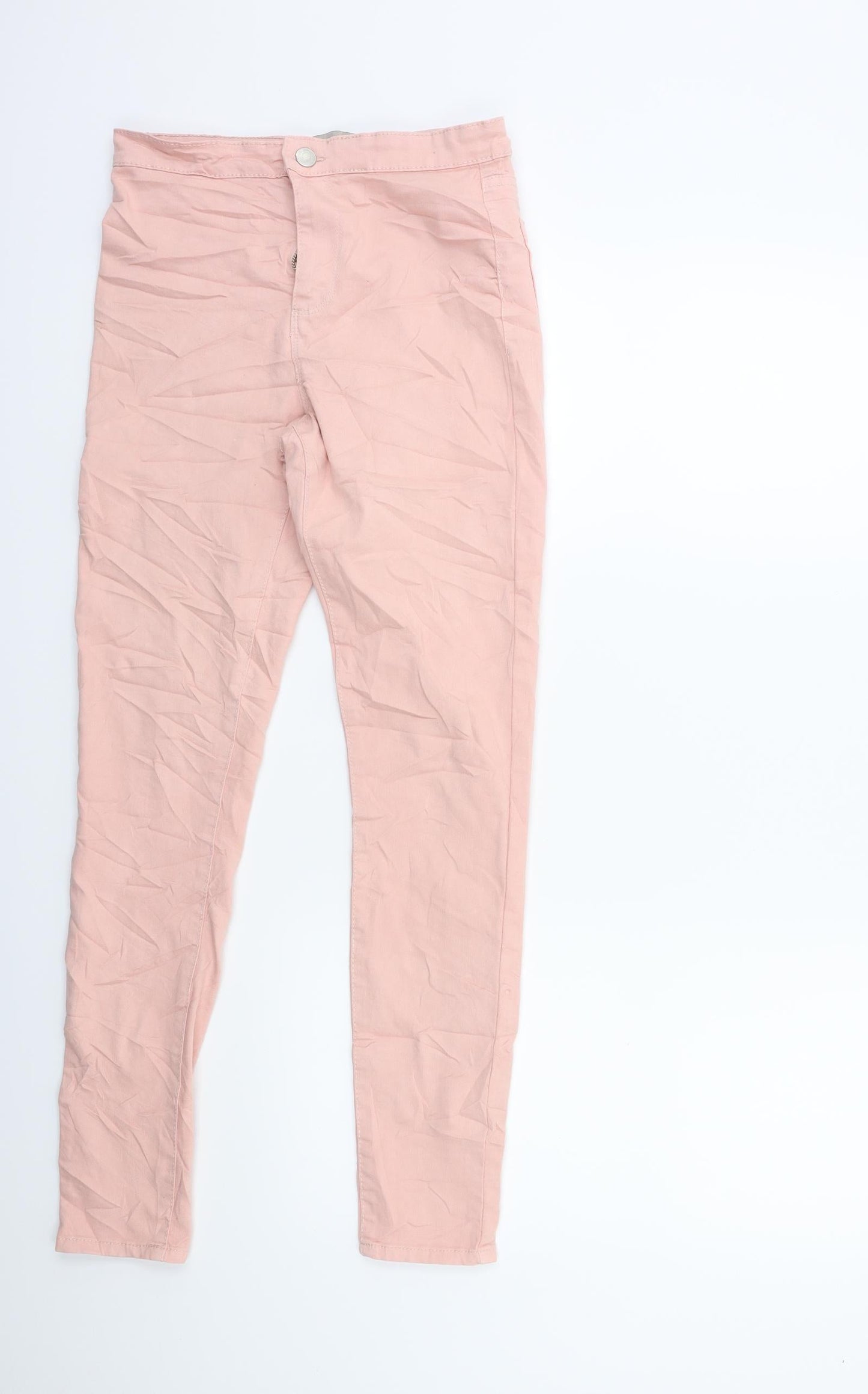 Denim & Co. Womens Pink  Denim Skinny Jeans Size 8 L28 in