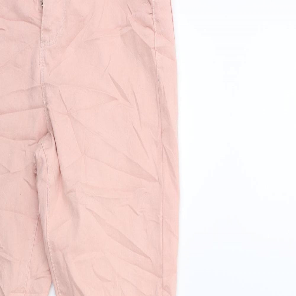 Denim & Co. Womens Pink  Denim Skinny Jeans Size 8 L28 in