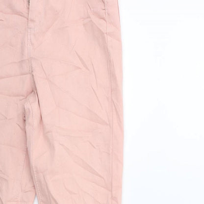 Denim & Co. Womens Pink  Denim Skinny Jeans Size 8 L28 in