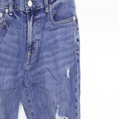 Gap Womens Blue  Denim Straight Jeans Size 28 in L26 in