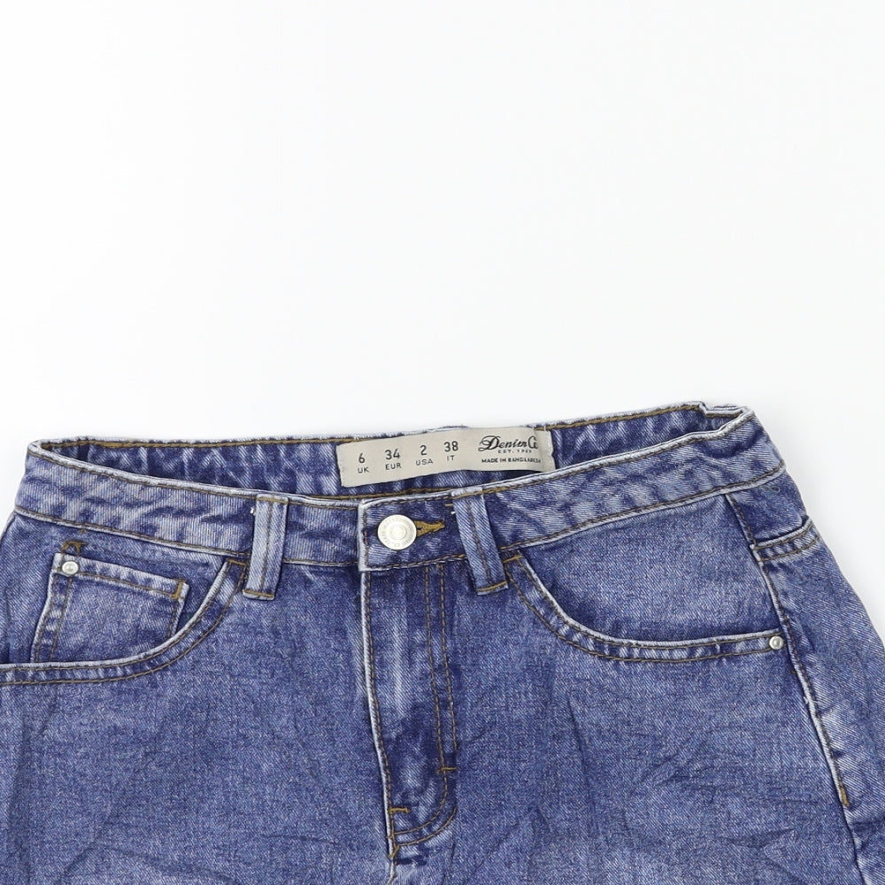 Womens UK Size 6 Denim & Co. Straight & Pencil Denim Skirt