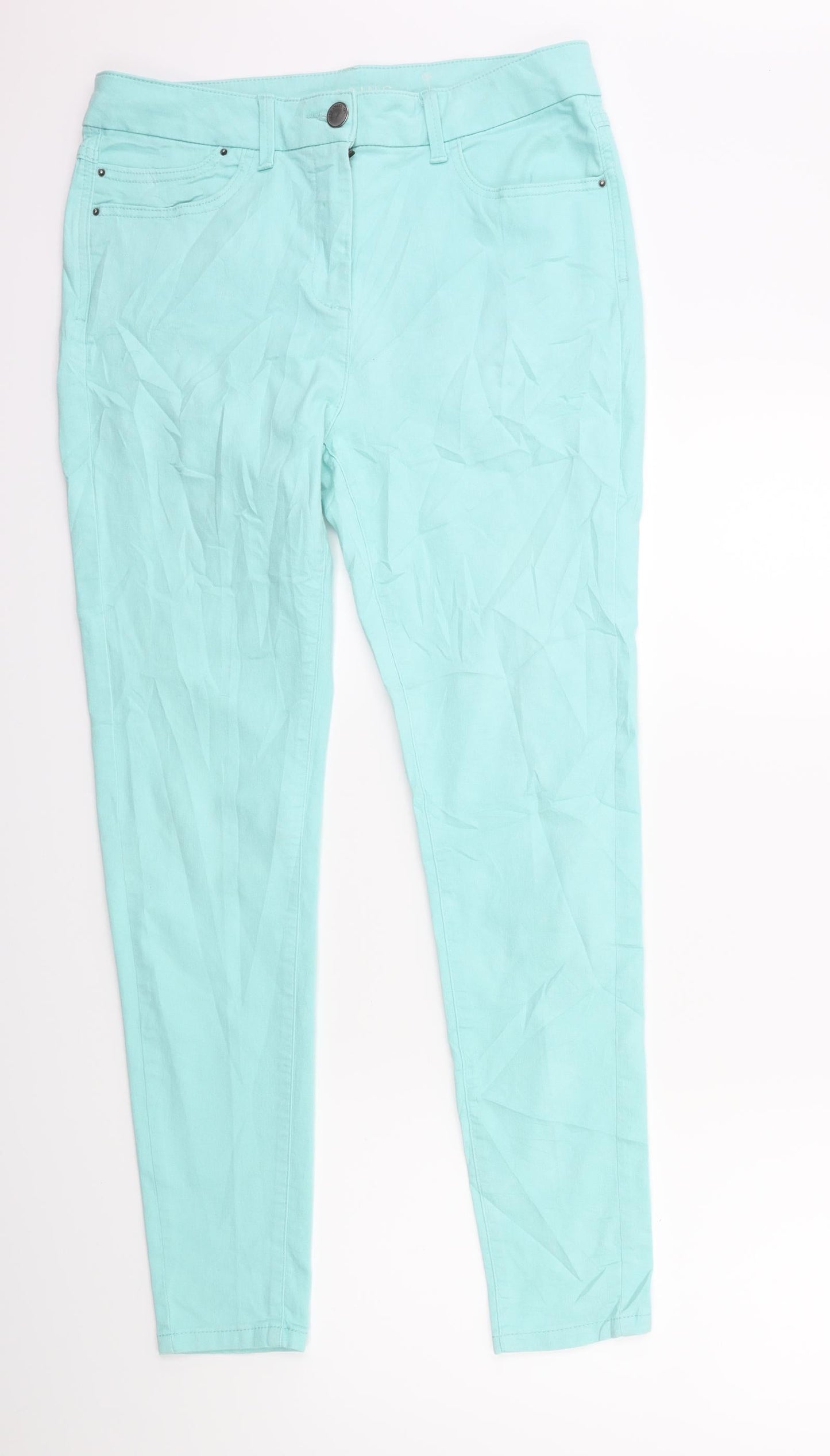 Womens UK Size 30 in Preworn Regular Fit Skinny Green Jeans
