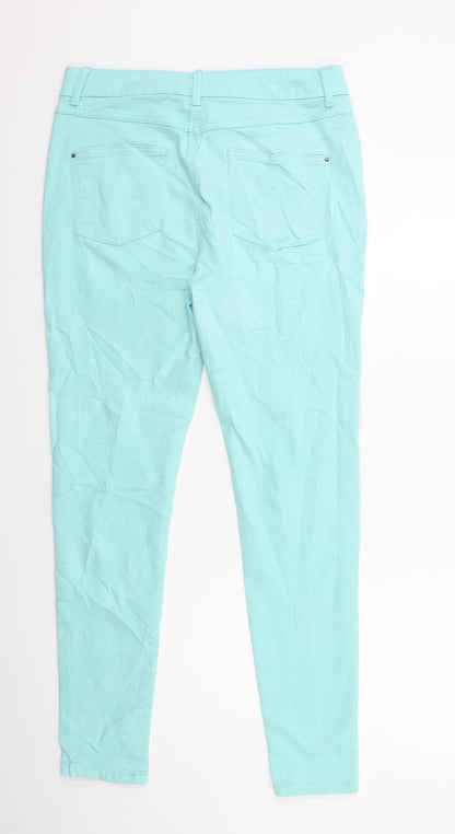 Womens UK Size 30 in Preworn Regular Fit Skinny Green Jeans