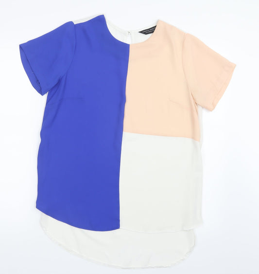 Womens UK Size 14 Dorothy Perkins Blue Basic Blouse