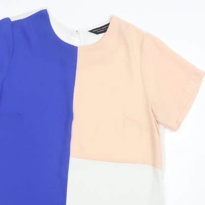 Womens UK Size 14 Dorothy Perkins Blue Basic Blouse