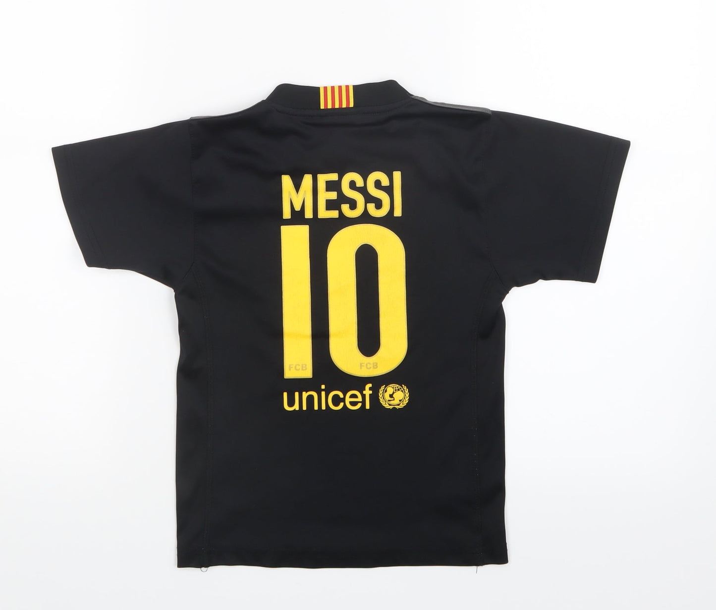 Roger's Boys Black   Jersey T-Shirt Size 4 Years  - Barcelona FC